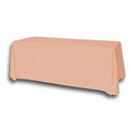 8' Blank Solid Color Polyester Table Throw - Peach